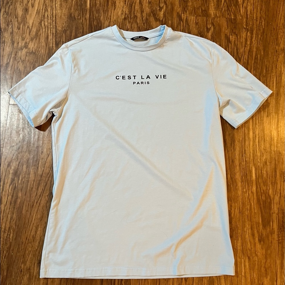 SHEIN T-Shirt size Large color Light Blue